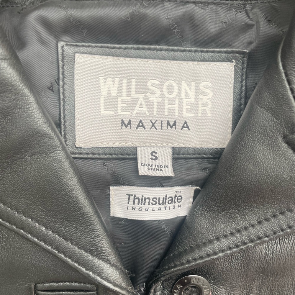 Wilsons Leather Black Leather Jacket - Picture 2 of 11